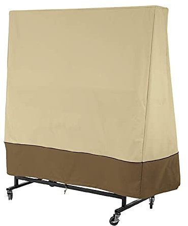 Tischtennisplatte Schutzhülle Tischtennistisch Abdeckung Wetterfest Abdeckung für Tischtennisplatte Outdoor UV-Beständig Tischtennisplatte Hülle aus Reißfest Oxford Gewebe, 165×70×185cm