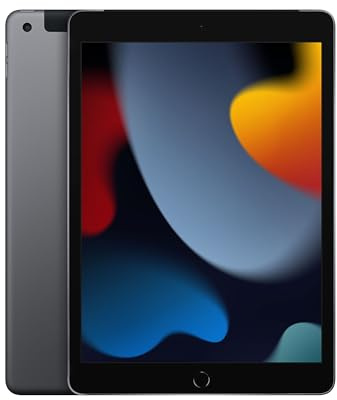 2021 Apple iPad (10,2-pollici, Wi-Fi + Cellulare, 256GB) Grigio Siderale (Ricondizionato)