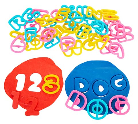 Colorations Alphabet & Number Dough Cutter Set - 41 Pieces