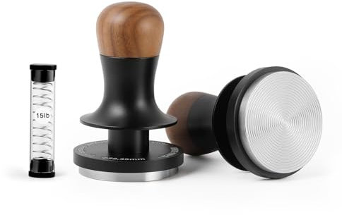 MHW-3BOMBER Konstanter Druck 54mm Kaffee Tamper mit Sound Feedback, Eingebaute 3 federbelasteten 30lbs Tamper 53mm Espresso Stampfer, Espresso Tamper, Modell: T6173T