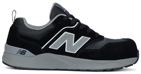 New Balance Elite Lite EH Composite Toe Men's Industrial Work Shoes, Black Grey, Size 10, Medium, Lightweight Work Shoes for Men, Electrical Hazard & Slip Resistant