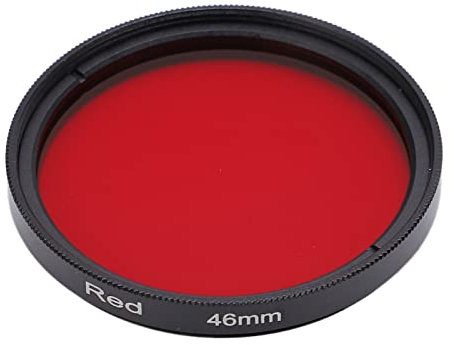 Beufee Filtro Obiettivo, Filtro Rosso Filtro Fotocamera Fotocamera Filtro Obiettivo Completamente Rosso Fotocamera Filtro Obiettivo Filtro Rosso Completo Filtri Ed Effetti della Fotocamera(46mm)