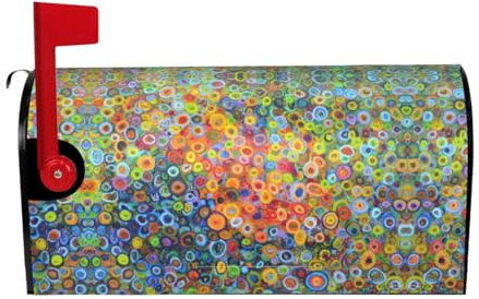 Cubierta magnética de protección de correo electrónico con impresión de pintura de colores, decora tu correo electrónico, apto para uso de temporada