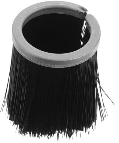 DINHEAROM Kopfbesenkopf Ersatz Kaminbesen Ersatzkopf Modell Staubbürste Staubsaugerbürste Industriebesen Nylon Schwarz