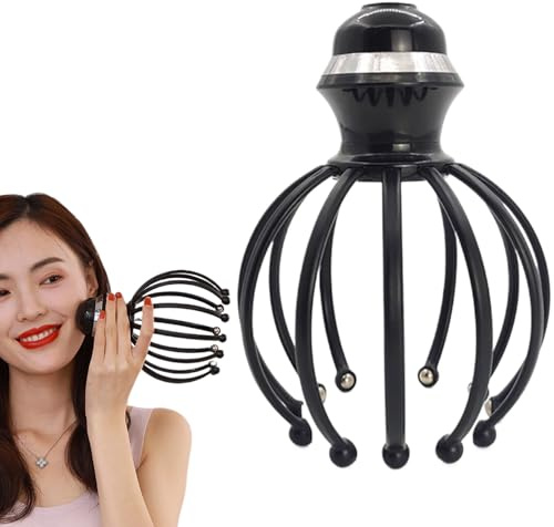 Massore della testa del polipo del polipo | Dispositivo di massaggio della testa elettrico | Massaggio della testa Spider Electrical | Massager della testa | 12 massaggiatore della testa di vibrazione