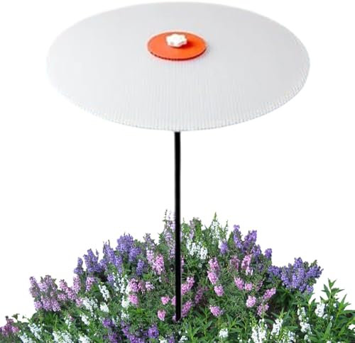 Ombrello per piante – Copertura per ombrellone da giardino da 81 cm, 3 pezzi con supporto in acciaio inox, protegge le piante dalla luce solare dura, ideale per giardino e patio