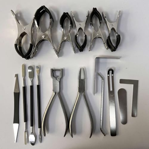 LatoYard Kit di riparazione per sassofono contralto, clarinetto, flauto e altri strumenti a fiato, 17 pezzi