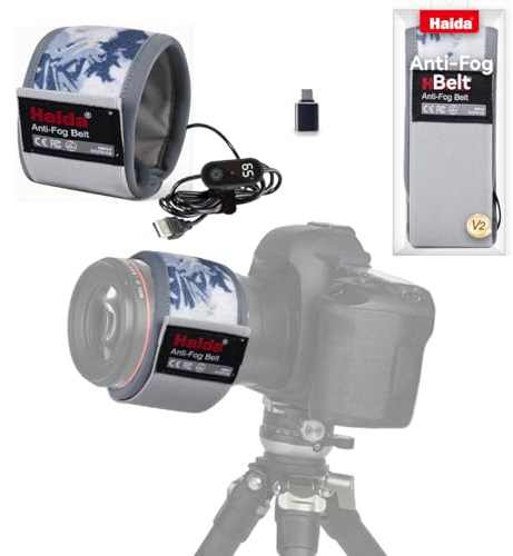 Haida Lens Dew Heater Strip, Lens Warmer, Dew Heater for Telescope Lens Heating defogging and dehumidification, USB with 3 Heat Settings for Telescope,Camera (Frostpeak Camo)