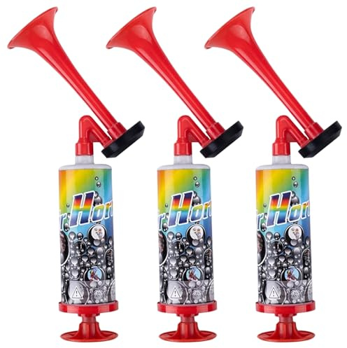 3 Pcs Air Horn Handheld, Air Horn Loud Sound, Air Horns for Sports Events, Outdoor Activities, Boating and Emergency Signaling, World Cup 2026 Air Horns