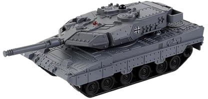 MotiveTech Mini Tanque de Batalla Teledirigido con Torreta Giratoria de 1/64 Escala Material PP Funciones Electrónicas Y Sonido Adecuado para Niños Y Regalos de, Azul
