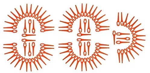 100 Plastic Blades Fits Bosch ALM28 Hover Collect Lawnmower Blade Air Cushion Mower Replacement Blade