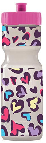 50 Strong 22oz Kids Sports Squeeze Water Bottle for Girls – BPA-Free with Pull Top Cap – Durable & Reusable for School, Sports & Everyday Use – Made in USA