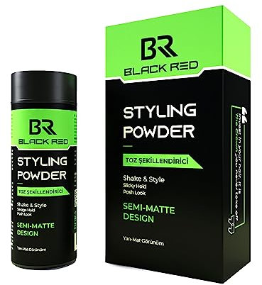 Black Red Styling Powder Wax Semi Matte 20gr