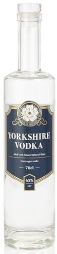 Yorkshire Spirits Vodka Blue 70cl (65% ABV) | Ultra-Premium Small-Batch British Vodka, Crafted from Cane Sugar and Blended with Yorkshire Moors Mineral Water.