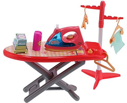 Iron Board Toy, Laundry Role Play Set Pretend Play Electric Iron Kit for Children, Simulation Kids Children Baby Girl Home Appliances Toys
