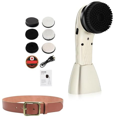 Kit lustrascarpe elettrico - Set lucidatura spazzole lustrascarpe | Pulitore per scarpe elettrico | Macchina lustrascarpe | Pulitore per polvere per lucidascarpe elettrico portatile, spazzola per scar