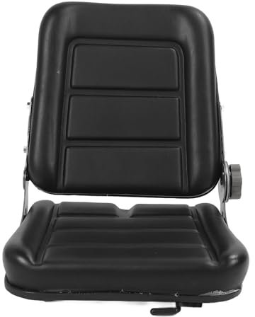Asiento Universal para Tractor con Interruptor de Ajuste y Riel Deslizante, Negro, Cómodo para Cortacésped, Cargador Deslizante, Manipulador Telescópico, Retroexcavadora, Topadora