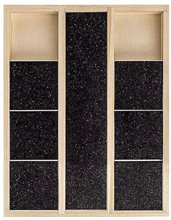 Poludatly Planche à gratter pour Chien en Bois, Lime à Ongles pour Chiot, Jouet avec boîte à goûter, Tapis de toilettage pour Chiot, griffoir avec 3 Feuilles de Rechange