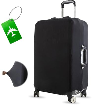 GIDWRIY Copertura Valigia,Coprivaligia Elastico,Cover Proteggi Valigia,Coprivaligia Tessuto,Fodera per Valigie,Custodie Protettive per Valigie,Copri Trolley con 1 Etichetta per Bagagli-(29-32 Pollici)