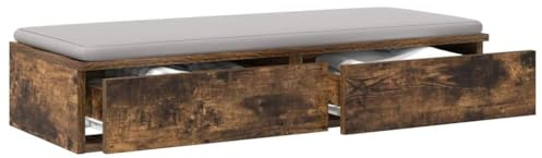 vidaXL Sänglådor Rökt ek 75 x 36,5 x 16,5 cm Konstruerat trä
