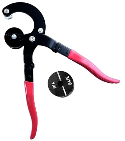 Piegatubi - Piegatubi 4 In 1 | Piegatubi Per Tubi Freno | Piegatubi Manuale | Piegatubi Per Impieghi Gravosi | Pinza Professionale Per Piegare Tubi In Acciaio Inossidabile, Alluminio E Ferro, Impugnat