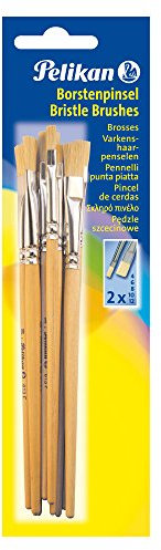 Pelikan Borstenpinsel Sorte 613F, reine Schweinsborsten, 4, 6, 8, 10, 12