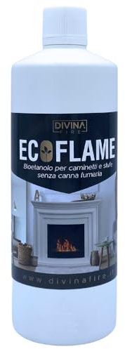 Divina Fire bioetanolo 1lt combustibile ecologico per biocamino riscaldamento