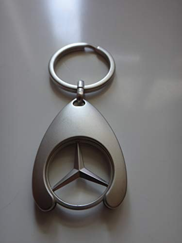 Mercedes Benz B66956285 Porte-clés avec jeton de panier Chromé, argenté