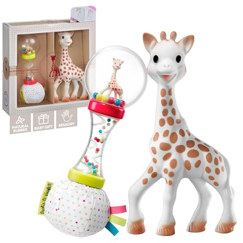 Sophie la girafe Sophiesticated Teether Set - Baby Maracas Rattle,Multi coloured,2 Unité (Lot de 1)