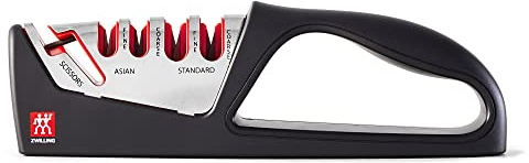ZWILLING Razor-Sharp 4-Stage Pull Through Knife Sharpener with Shear Sharpener