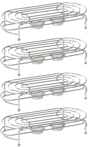 4X Stövchen Verchromt 2-Flammig Inkl. Teelichthalter Teewärmer Speisenwärmer Tee Kaffee Warmhalteplatte