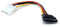 15cm Molex LP4 4 pin to SATA 15 pin Power Adapter Lead Cable for SATA Hard Drives, DVD-RW, Blu Ray Player/Recorders, PCI-Express Cards (1)