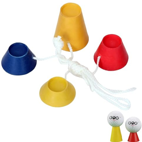 SOGHO 4 Stück Wintertee Golf,Golf Tees,Kunststoff Golf Tees,tees Golf Plastik,Winter Golf Tees Gummi,Verschiedene Höhen Und Mehrfarbig Gummi Golf Tees Für Frostige Tage Für Praxis Driving Range Mat