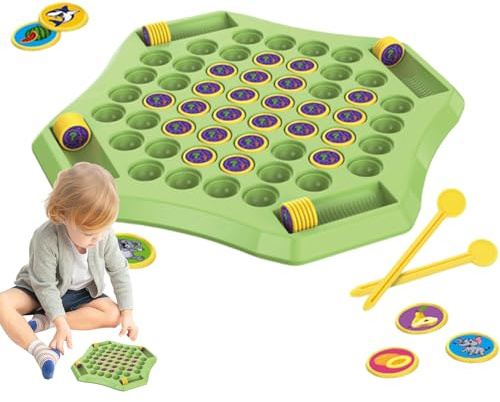 Othello Board Game Set - Magnetic Strategy Puzzle Game Set, Animal Thème d'apprentissage du Jouet, Jouet De Construction De Compétences Intellectuels, De Voyage Familial | Carte Portable À Deux Jo