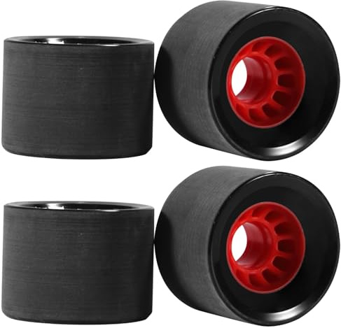 Tressify 4 st upplysta longboard-hjul 2,76 x 2 tum, blinkande PU-skateboardhjul 80 A, högcruiser-hjul för skateboards/fiskbrädor