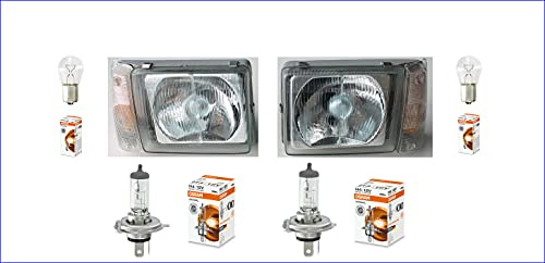 Fari anteriori per Panda 4x4 Fanali Coppia Luci faro fanale luce anteriore Regolazione Elettrica Lampade Osram 3552814-3552815 - OA64193 - OA7506