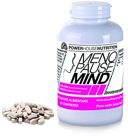Integratore per Menopausa e Pre-Menopausa – MENOPAUSE MIND – Supporto per Umore, Stress, Sonno e Memoria – Powerhouse Nutrition Made in Italy – 60 Compresse