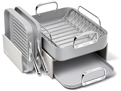 Caraway Square Cookware Set Gray