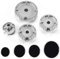 Dasing Herdhut-Set, Verbesserter Herddeckel, Backofen-Gasherd, Brennerkrone, Flammenkappe, Gasbrenner-Flammenkappe, Passend für die Meisten Gasherdbrenner