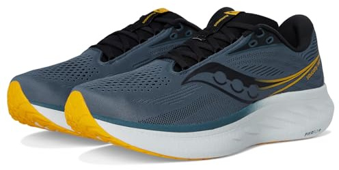 Saucony Men's Ride 18 Sneaker, Dusk/Pollen, 8.5 UK