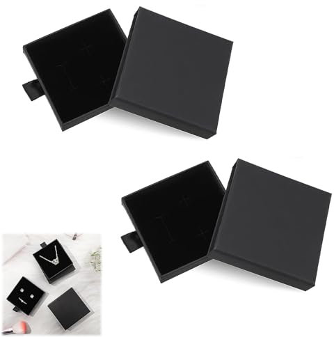 Beejune 2 Stück Schmuck Geschenkbox für Armbänder und Armreife - Klein, Schmuckschatulle mit Schmuckdose