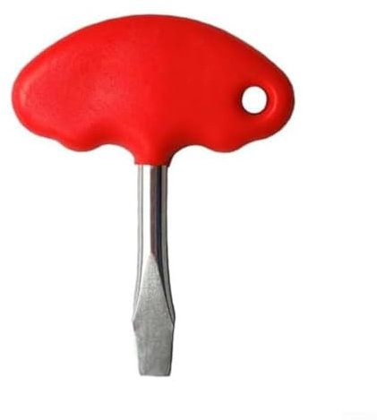 Volakebeing Tournevis à tête plate avec poignée en T de 12 mm de large pour plaque de dégagement rapide pour trépied d'appareil photo films appareils électroniques réparation outil d'entretien