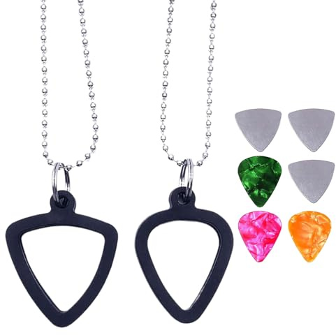 Collier support de médiator de guitare électrique | Médiators de basse électrique | Accessoire portable pour jeu de ukulélé pour performance sur scène, fournitures de musicien