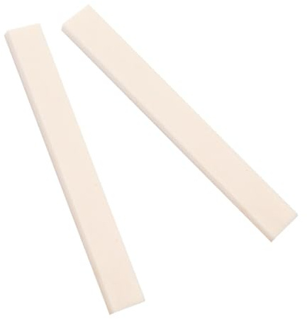 MUELODSIC Buffalo Bone Guitar Saddle Blank Replacement Nut For Acoustic Electric Classical Guitars Mandolin Banjo Ukulele With Intonation And Low Porosity Lightweight Of Two