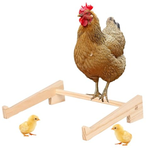 Posadera para Gallinas En Gallinero | Barra De Entrenamiento Y Descanso para Aves De Corral | Percha De Madera para Pollitos Loros Y Aves | Soporte De Juego Y Descanso En Gallinero