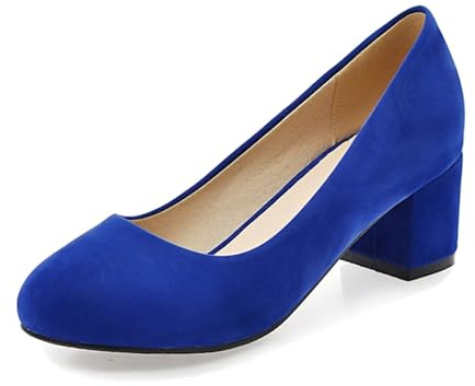 Genérico Zapatos Dirndl de Terciopelo para Mujer con Correas, Elegantes Zapatos de Baile con tacón y Tiras en el Tobillo para Bodas, Oktoberfest y Fiestas. (Blue, 32)