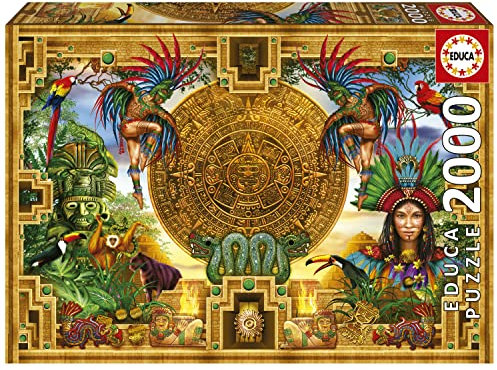 Educa - Puzzle de 2000 pièces pour Adultes | Montage Aztèque Maya. Mesure : 96 x 68 cm | À partir de 14 Ans (19565)