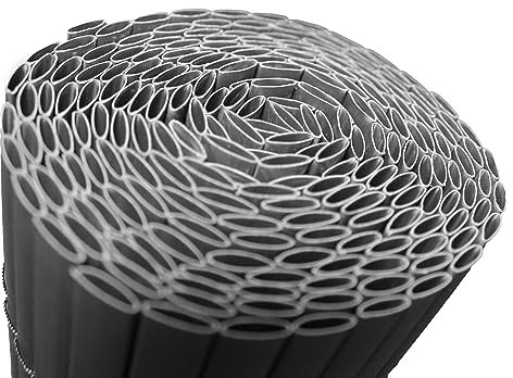 INTRECCI Rotolo Arelle in PVC, Cannette da Giardino, Recinzione Giardino, 1x5 m, per Esterno, Resistente alle Intemperie, Migliora la Privacy, Scherma Vento e Sole, Colore Natural Antracite
