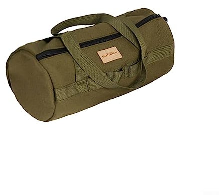 Bolsa de almacenamiento para tienda de campaña, herramienta de camping de lona verde militar, bolsa de clavos, organizador de cuerda de martillo