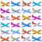 MisFun 30 Stück Styroporflieger Kinder, Mini Styropor Flugzeug, Wurfgleiter, Segelflugzeug Styropor, Flugzeug Spielzeug, für den AußEnbereich und Geburtstagsparty-Spielzeug für Kinder